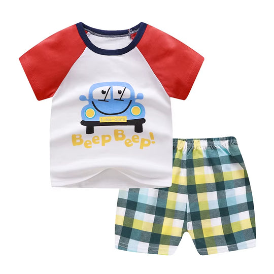 Poohvibes – Cartoon Summer Tracksuit for Little Explorers